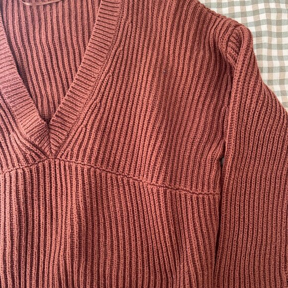 LA Hearts Cropped Side Slit Sweater - Picture 2 of 5